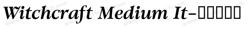 Witchcraft Medium It字体转换